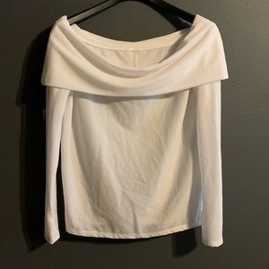 Fabletics Off Shoulder/Cowl Neck Jersey Top